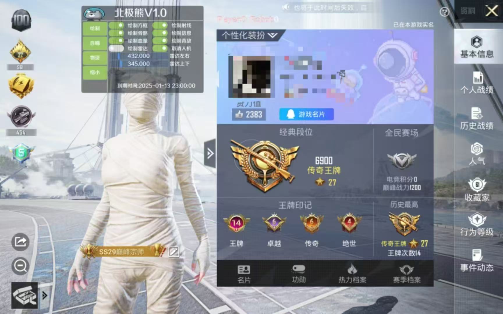 和平精英《敖光》辅助